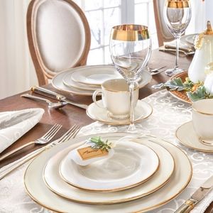 Lenox Opal Innocence Corded 14" x 90" Tablerunner